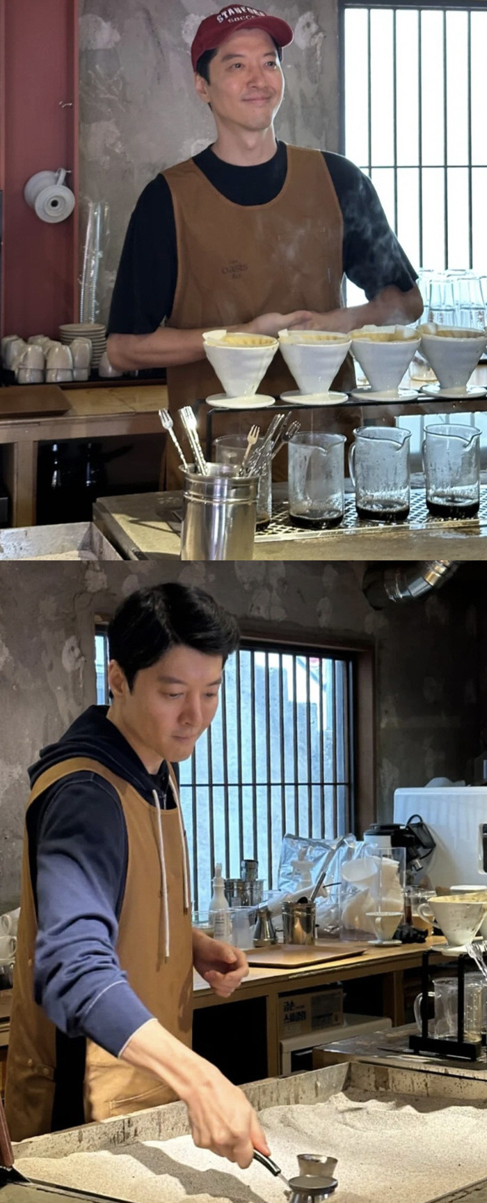 Bỏ sự nghiệp sau khi ly hôn, 'tài tử' Lee Dong Gun đi bán cà phê Ảnh 2