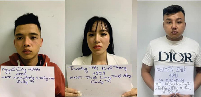 Trang và người tình Nguyễn Phúc Hậu.