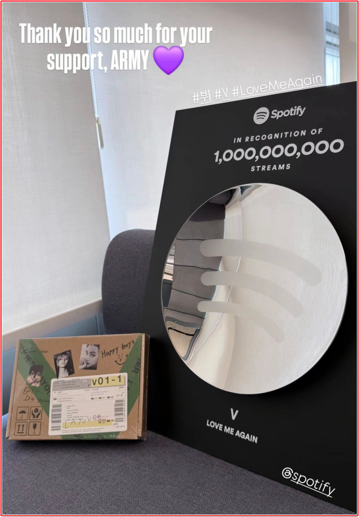 Kỷ lục mới của V (BTS) Ảnh 1