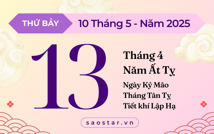 Lịch âm 10/5/2025: Kiêng kỵ động thổ, xuất hành kẻo rước họa vào thân Ảnh 1