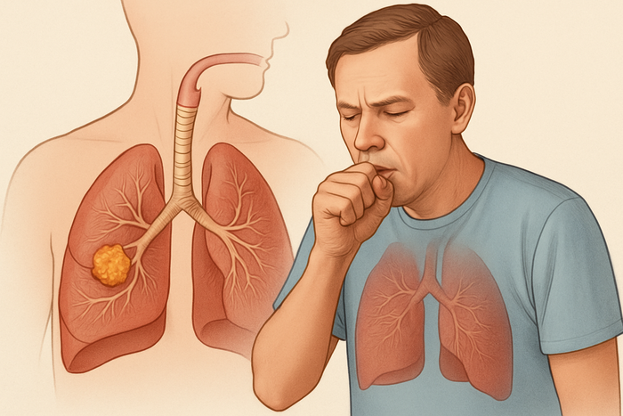 Ho kéo dài trên 2-3 tuần, đặc biệt khi không đi kèm cảm cúm hoặc viêm họng, có thể là dấu hiệu ban đầu của ung thư phổi.