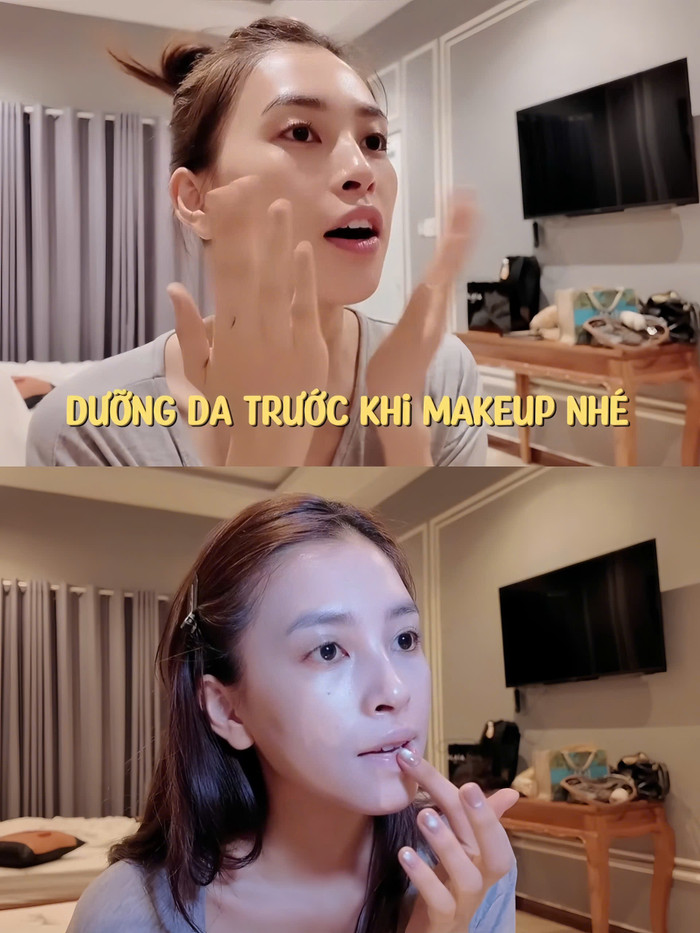 (Ảnh chụp màn hình từ vlog của Hoa hậu Tiểu Vy)