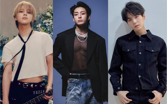 Jimin, Jungkook và Suga.