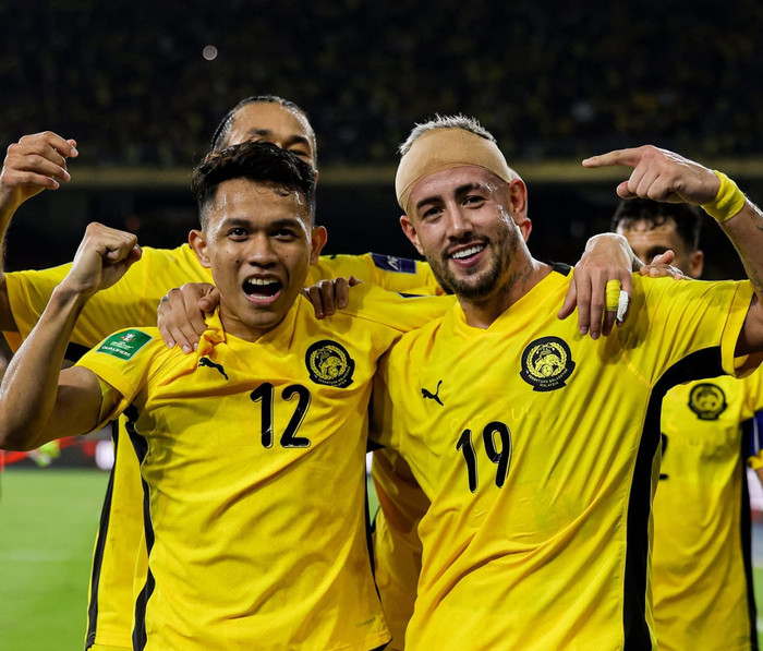 Malaysia có chiến thắng đậm 4-0 trước tuyển Việt Nam. Ảnh: FAM