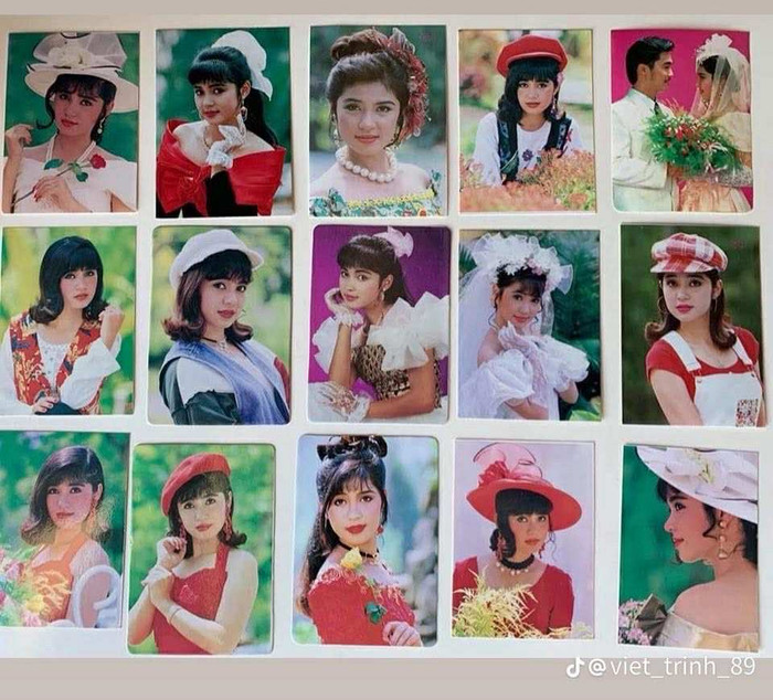Loạt ảnh thời trẻ được diễn viên Việt Trinh chia sẻ mới đây. (Nguồn: TikTok Việt Trinh)