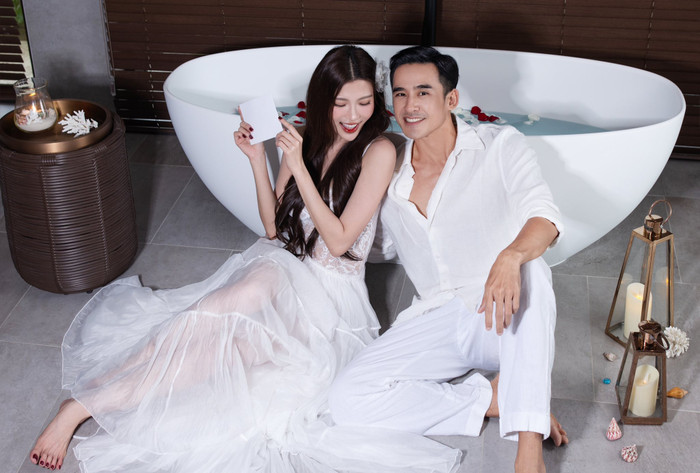 Thúy Diễm luôn được Lương Thế Thành ủng hộ, tạo điều kiện để theo đuổi nghệ thuật. (Ảnh: FBNV)