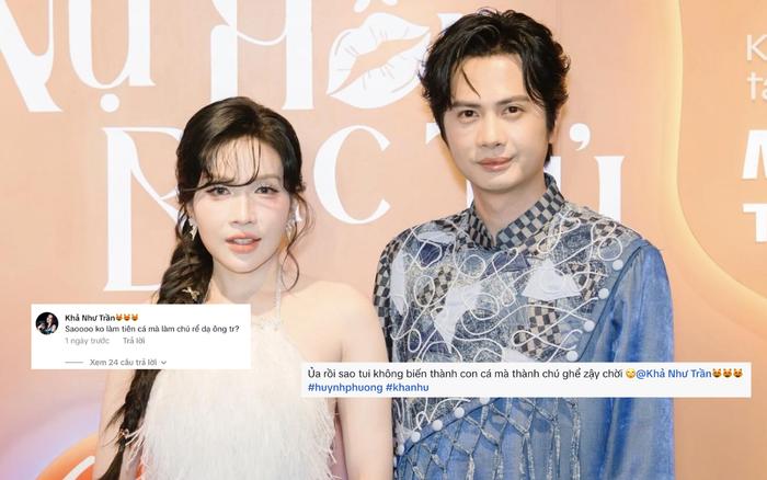 Showbiz 24h: Khả Như và Huỳnh Phương khá thoải mái khi tương tác qua lại trên mạng xã hội. Ảnh: Sưu tầm