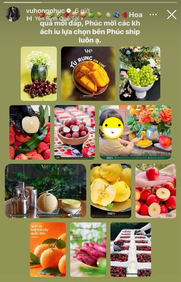 Bài đăng trên Instagram của TikToker Vũ Hồng Phúc trước khi bị khởi tố. (Ảnh chụp màn hình)