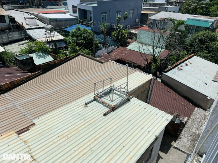 Vị trí đặt bồn chứa nước. Ảnh: Dân Trí