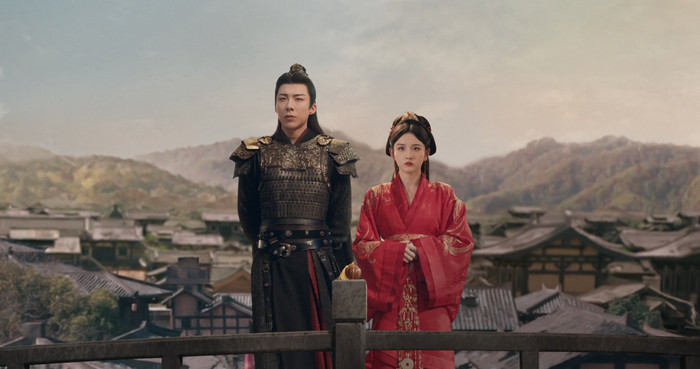 Khom Lưng - Tống Tổ Nhi và Lưu Vũ Ninh (Ảnh: Weibo). 