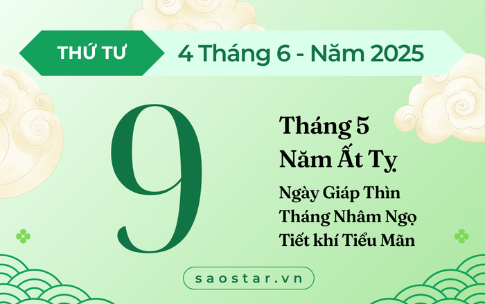 Lịch âm hôm nay 4/6/2025: Tránh làm 3 việc đại sự kẻo vướng họa Ảnh 1
