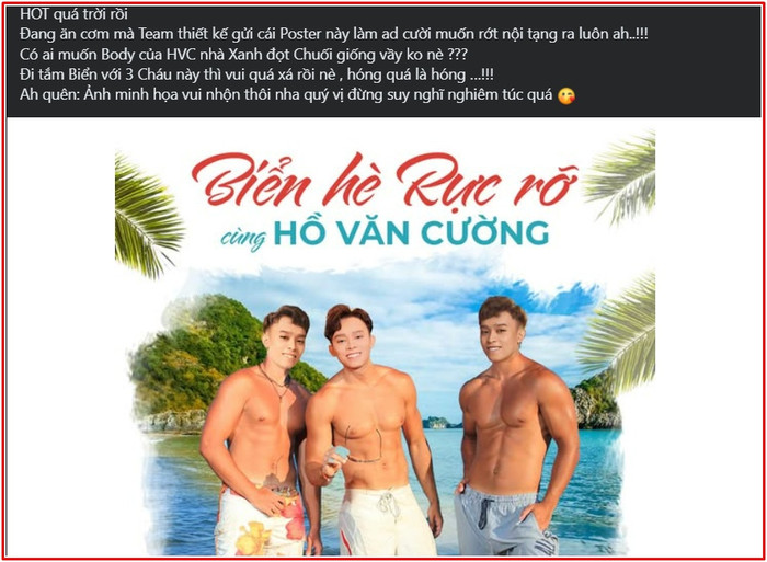 Lan truyền ảnh Hồ Văn Cường 'cơ bắp cuồn cuộn' khiến khán giả bức xúc Ảnh 1