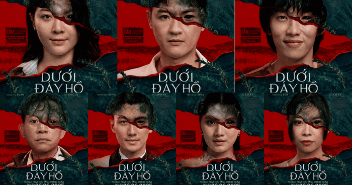 Poster tạo hình nhân vật Dưới Đáy Hồ.