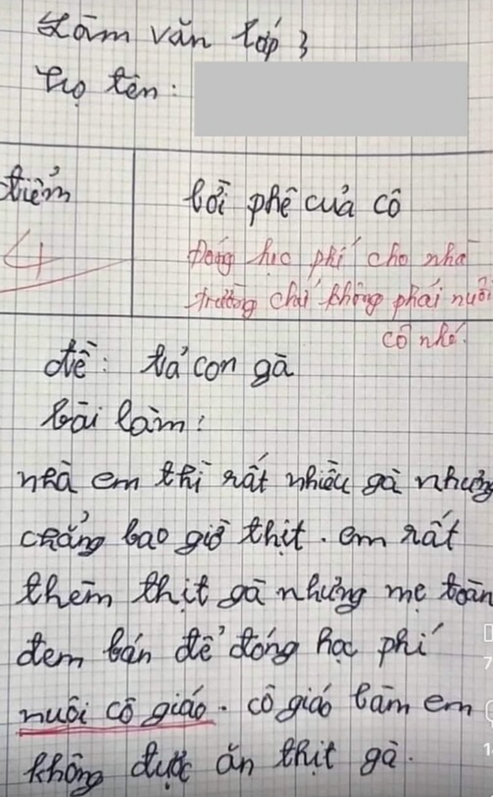 Bài văn gây xôn xao mạng xã hội