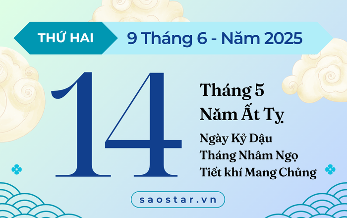 Lịch âm hôm nay 9/6/2025: Thuận lợi giải quyết tranh chấp Ảnh 1