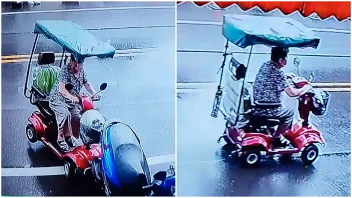 Chuyện thật như đùa: Cụ bà lái xe điện đâm ngã xe máy rồi... bỏ trốn Ảnh 2