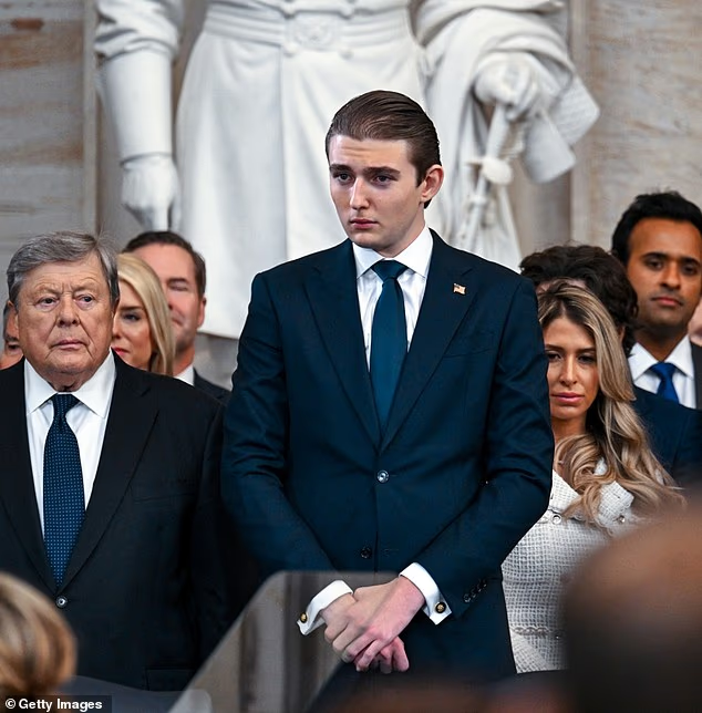 Barron Trump, con trai út 19 tuổi của cựu Tổng thống Mỹ Donald Trump, đã gây chú ý khi chia sẻ chi tiết về chế độ ăn uống và tập luyện nghiêm ngặt mà cậu đã kiên trì theo đuổi trong nhiều năm qua. (Ảnh: Getty Images)