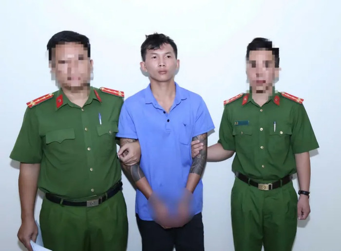 Đối tượng Hoàng Thành Công tại Cơ quan Công an. Ảnh: Pháp luật TP.HCM