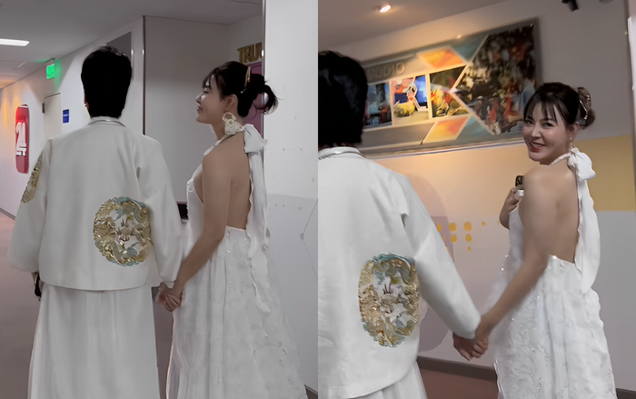 Thanh Hương thân mật bên 'người yêu' giấu mặt (Ảnh: Thanh Hương). 