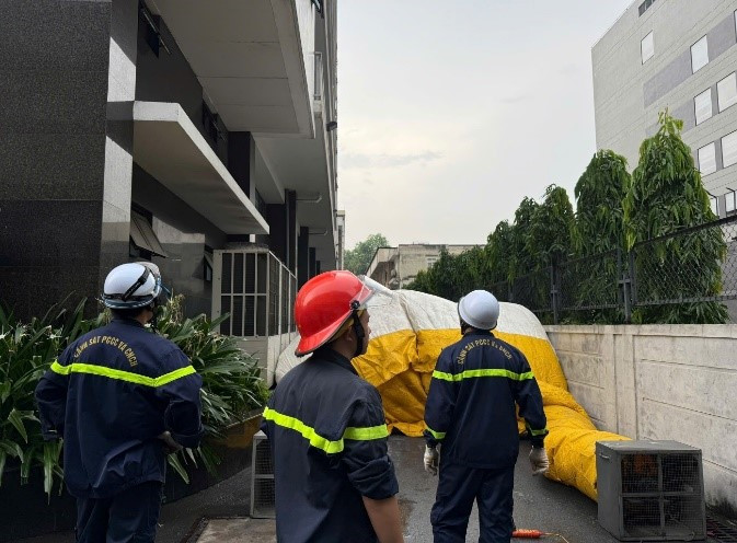 Các phương án được chuẩn bị để giải cứu nạn nhân. Ảnh: Công an TP Hà Nội