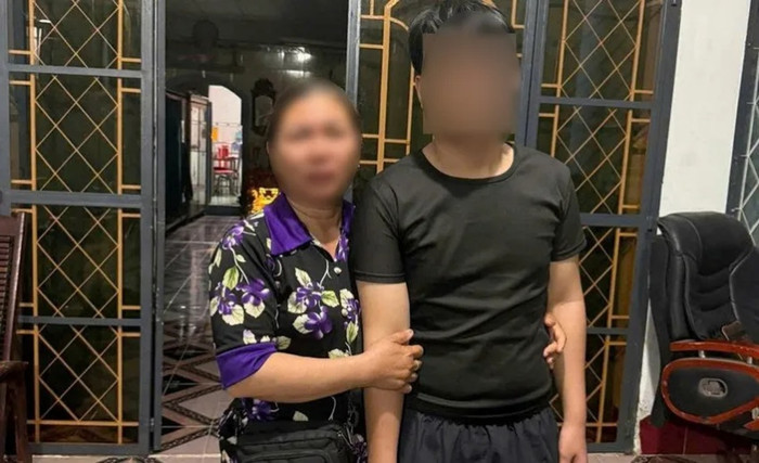 Em B. hiện đã an toàn trong vòng tay gia đình. Ảnh: Pháp luật TP.HCM