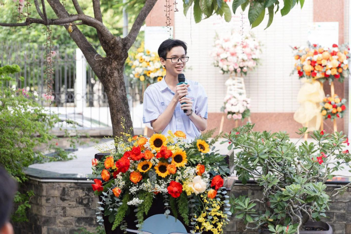 Trần Đức Tài cho thấy thành tích học tập ấn tượng. (Ảnh: Page Trường THCS - THPT Nguyễn Khuyến)