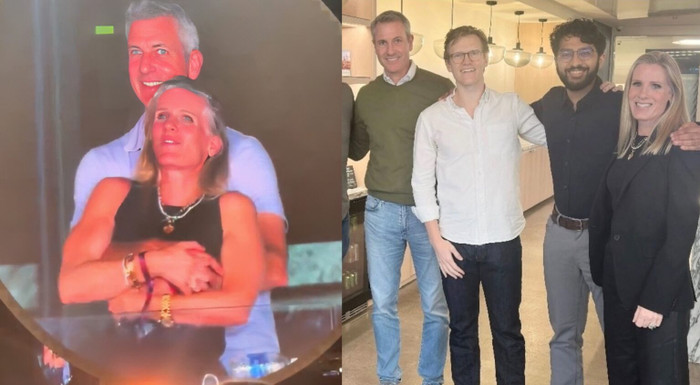 Các 'thám tử mạng' đã nhanh chóng 'bóc mẽ' danh tính cặp đôi bị bắt quả tang ngoại tình tại concert. (Ảnh: The Sun)