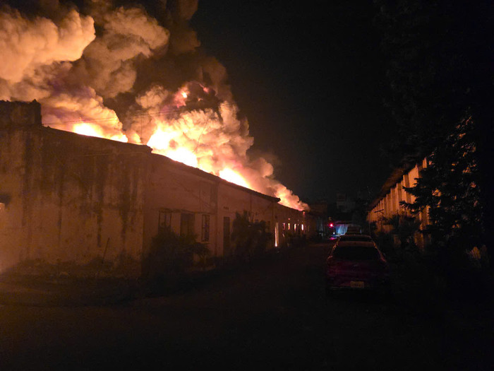 Hiện trường vụ cháy. Ảnh: Công an TP Hà Nội