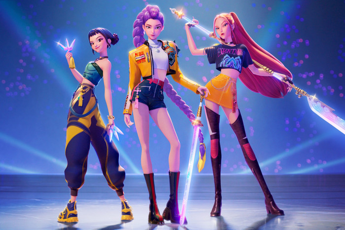 Zoey (Ji-young Yoo), Rumi (Arden Cho) và Mira (May Hong) trong 'KPop Demon Hunters'.