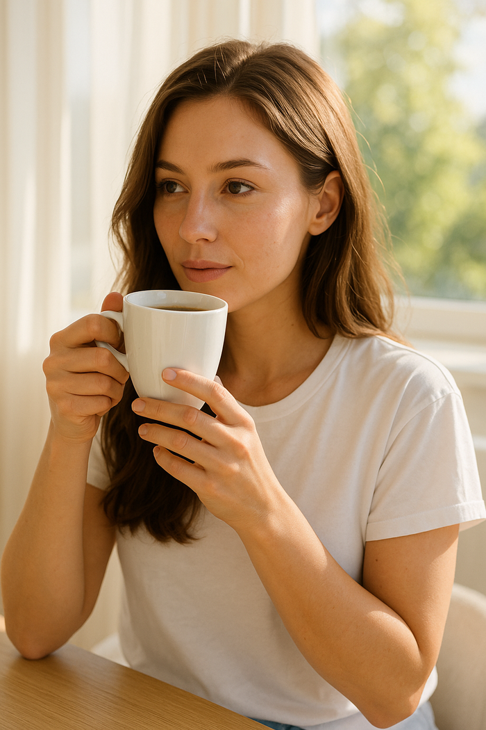 Nhiều người thường bỏ qua bữa ăn và chọn uống cà phê nhưng đây là thói quen không tốt cho sức khỏe. (Ảnh minh họa)