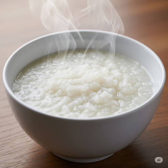 Nhiều người có thói quen ăn sáng bằng cháo trắng. Ảnh minh hoạ