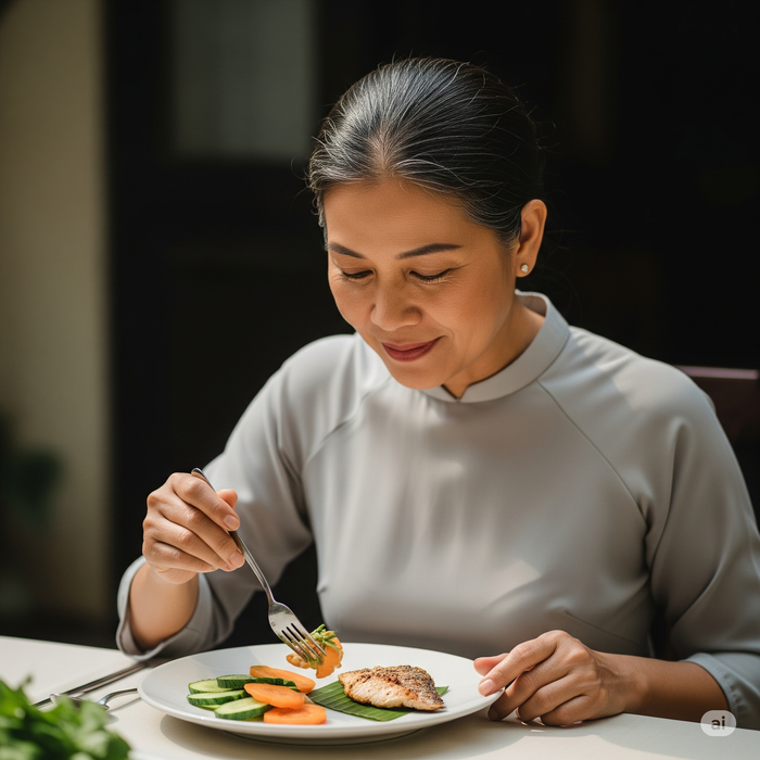 Người bị viêm cơ tim nên chú ý lựa chọn thực phẩm phù hợp với tình trạng sức khoẻ. Ảnh minh hoạ