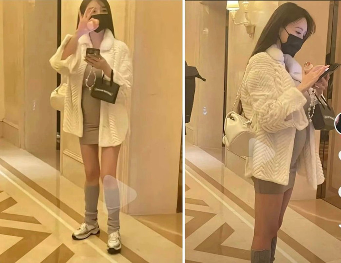 Diệp Kha được bắt gặp khi đang mang thai. (Ảnh: Weibo)