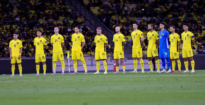 Tuyển Malaysia bị cáo buộc bị FIFA đình chỉ đến năm 2027 vì gian lận trong nhập tịch cầu thủ. Điều đó trở thành sự thật thì đặt dấu chấm hết cho tuyển Malaysia. Ảnh: Malaysia NT