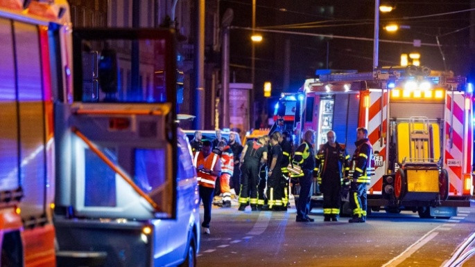 Hiện trường vụ tai nạn giao thông. Ảnh: 5vision.news