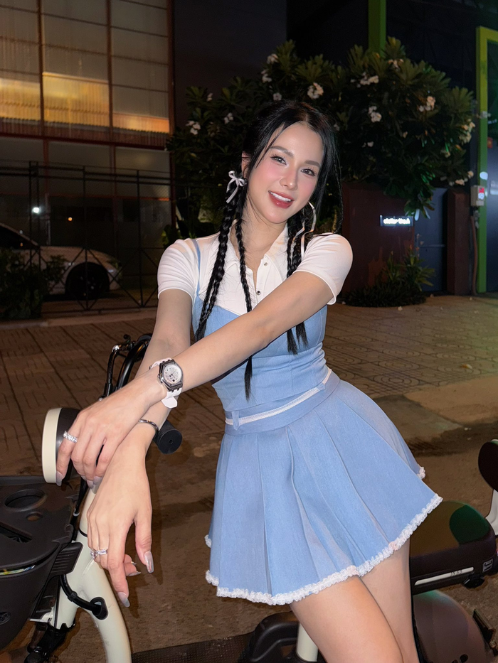 Diệp Lâm Anh mới đây đã lên tiếng phủ nhận những tin đồn tiêu cực đang lan truyền trên mạng xã hội. (Ảnh: FBNV)