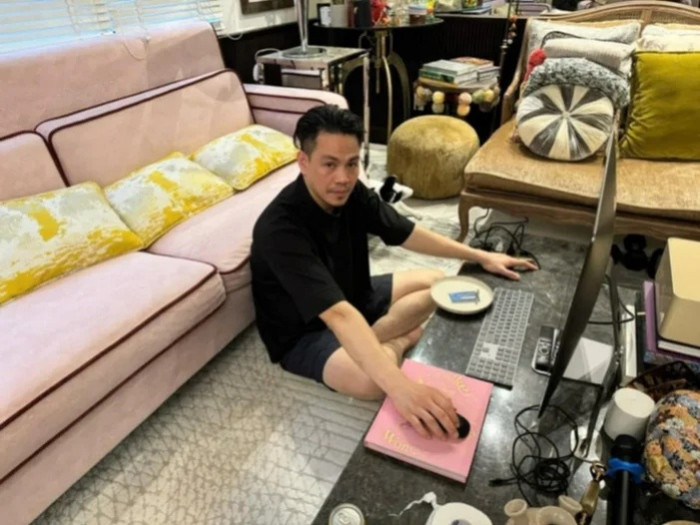 Trần Phú Long tại thời điểm bị bắt quả tang với cáo buộc liên quan đến sử dụng trái phép chất ma túy. Ảnh: Công an TP.HCM