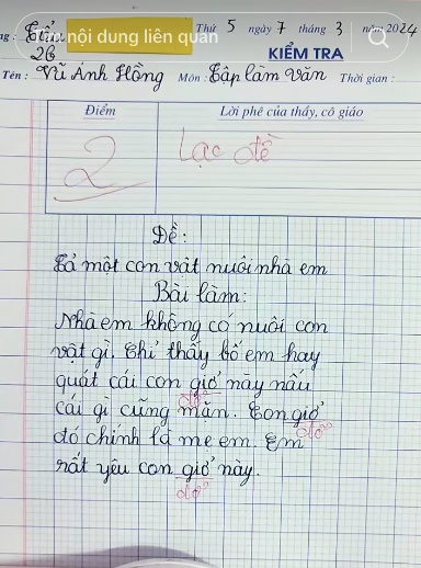 Bài văn khiến cư dân mạng đọng lại nhiều suy nghĩ về cách nói năng, ứng xử của người lớn trong đời sống thường ngày. Nguồn: Tiktok Toán và Văn