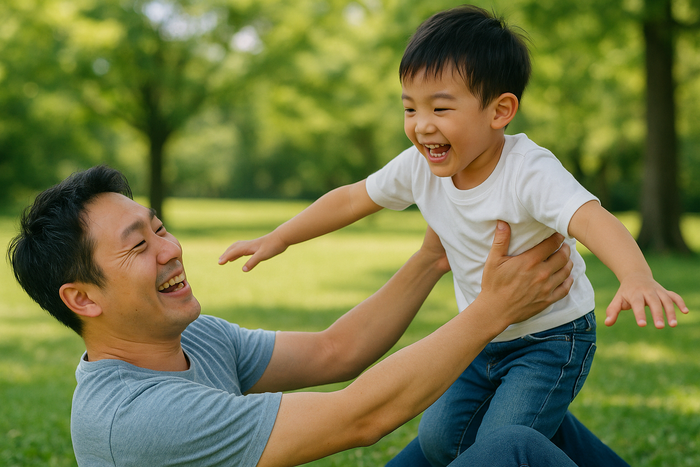 Để trẻ được lớn lên trong một môi trường lành mạnh, bố mẹ cần chú ý từ những điều nhỏ nhất như lời ăn tiếng nói, cách ứng xử hằng ngày với nhau. Ảnh minh hoạ