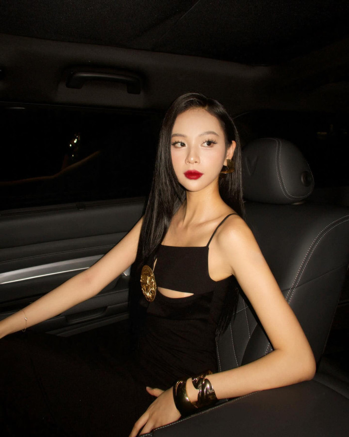 Phí Phương Anh là sao nữ gây xôn xao bàn tán vì có cơ hội gặp gỡ, chụp ảnh với Lee Soo Hyuk. Ảnh: FBNV