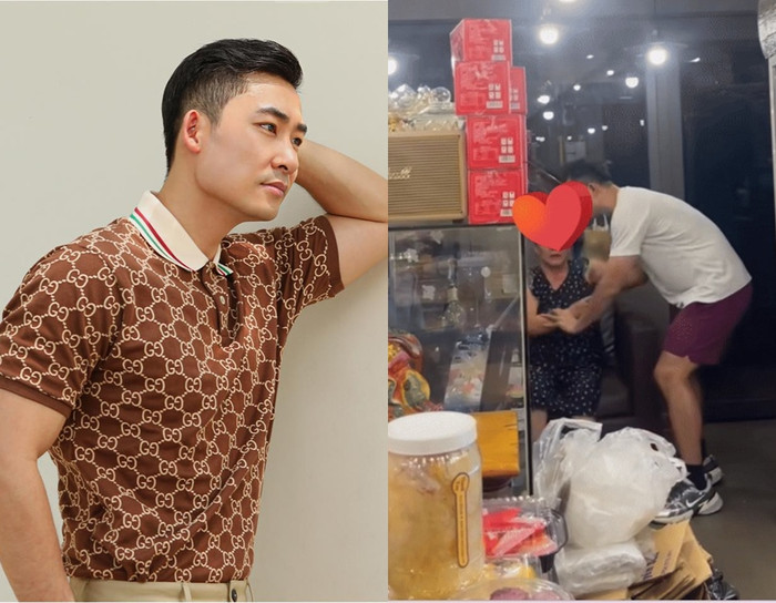 Hành động của diễn viên Trọng Nhân với người lớn tuổi nhận về phản hồi tích cực từ cộng đồng mạng. (Ảnh FBNV / chụp màn hình)