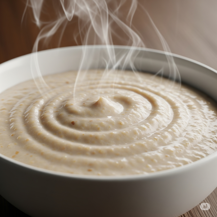 Cháo yến mạch là món ăn sáng vừa dễ chế biến, vừa đảm bảo dinh dưỡng. Ảnh minh hoạ