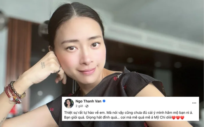 Ngô Thanh Vân không tiếc lời khen Phương Mỹ Chi. Ảnh: FBNV