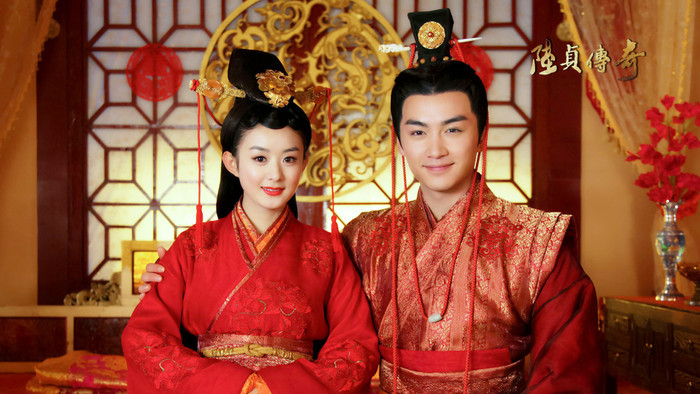 Triệu Lệ Dĩnh và Trần Hiểu trong phim Lục Trinh Truyền Kỳ (2013) (Ảnh: Weibo). 