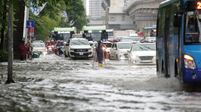 Thời tiết Hà Nội ngày 4/7: Có thể xuất hiện mưa to. Ảnh: Trung tâm Dự báo khí tượng thủy văn quốc gia