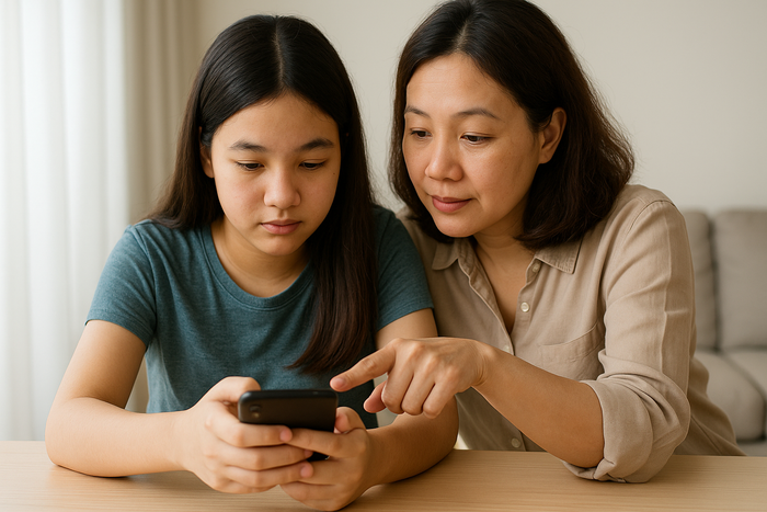Cha mẹ cần hiện diện thường xuyên trong hành trình trưởng thành của con cái. Ảnh minh hoạ
