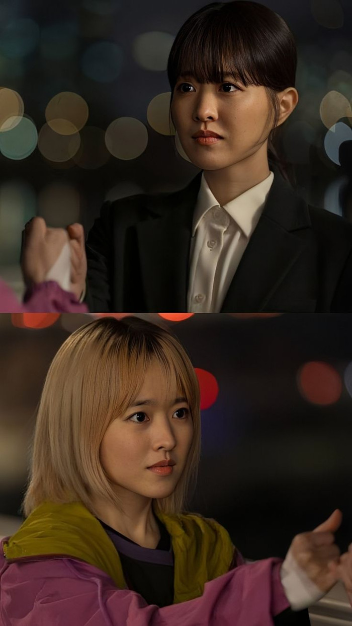 Việc hóa thân vào hai chị em song sinh Miji và Mirae trong 'Our Unwritten Seoul' là một thử thách lớn đối với Park Bo Young. (Ảnh: tvN)