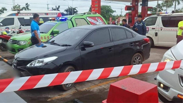 Sự việc xảy ra tại một cây xăng ở huyện Nong Han, tỉnh Udon Thani (Thái Lan).