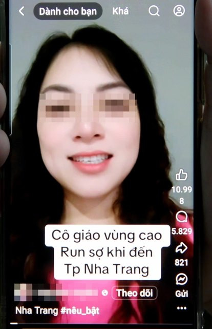 Cô giáo này khiến nhiều người ngán ngẩm khi liên tục đưa ra những thông tin không đúng với thực tế ở Nha Trang.