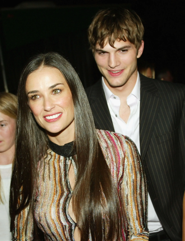 Cuộc hôn nhân giữa Demi Moore và Ashton Kutcher từ năm 2005 đến 2013 từng gây nhiều tranh cãi. Trong thời gian hẹn hò và mới kết hôn, họ xuất hiện tình tứ, vượt qua khoảng cách tuổi tác. (Ảnh: The Daily Telegraph)